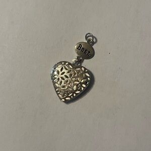 Silver Heart Pendant locket Charm